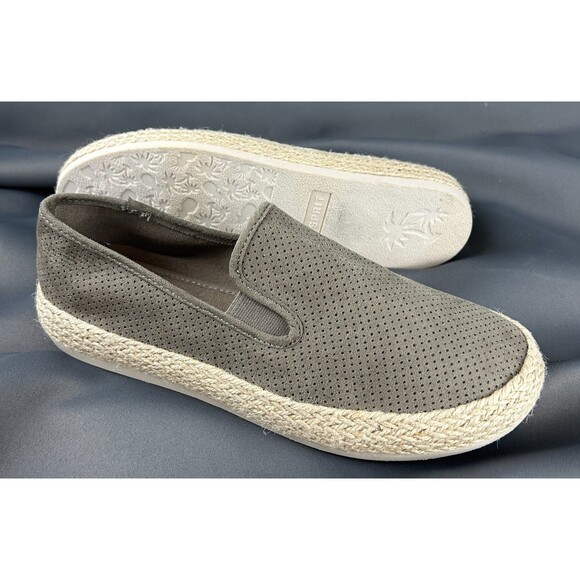 Esprit Nadine Espadrille Slip On Taupe Shoes Jute Wrapped Platform Sole 9.5 NEW - Picture 10 of 16